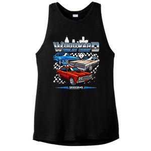 Woodward Timeless Cruisin 2024 Muscle Cars Ladies PosiCharge Tri-Blend Wicking Tank