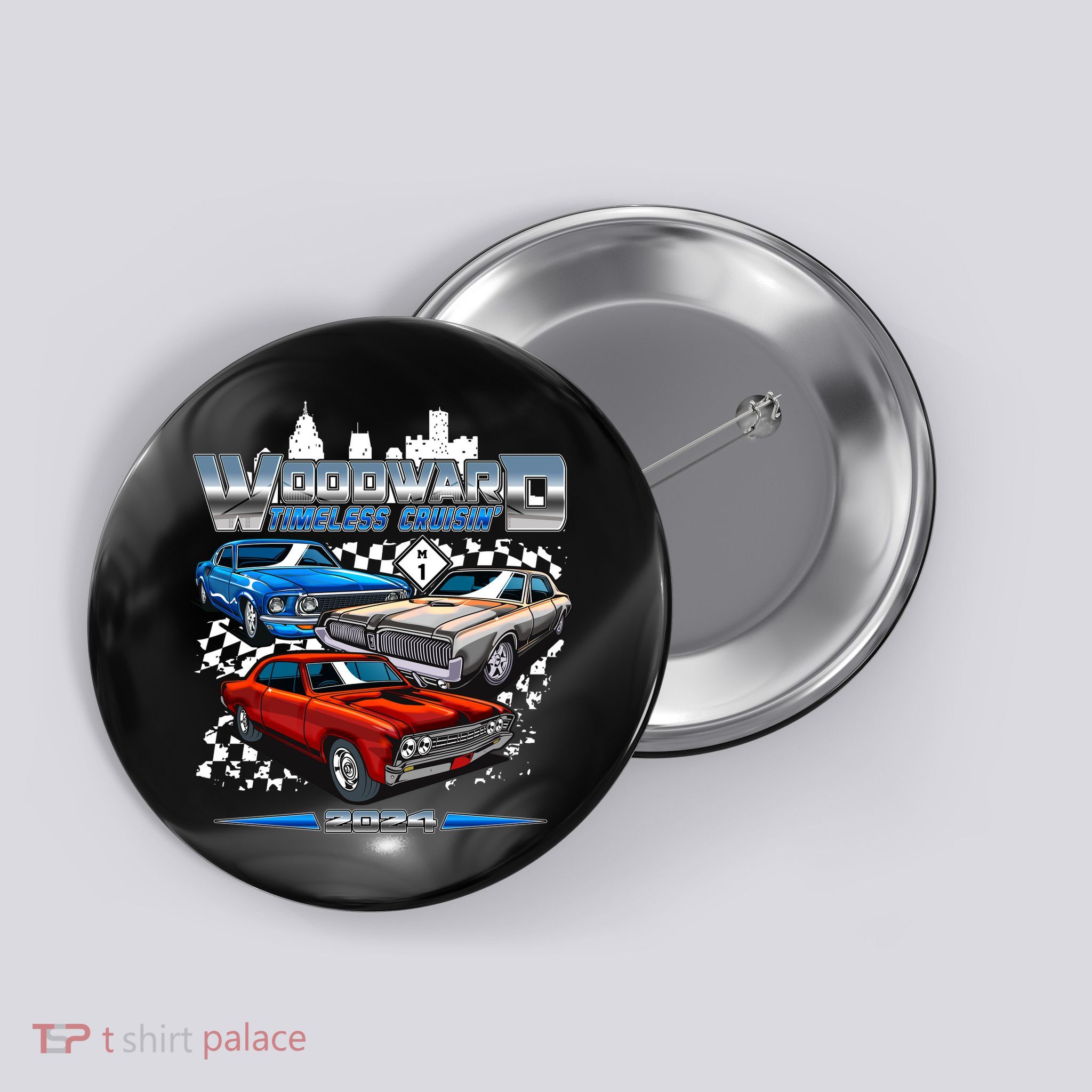 Woodward Timeless Cruisin 2024 Muscle Cars Button
