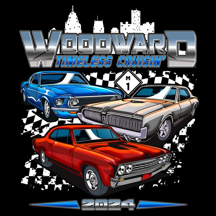 Woodward Timeless Cruisin 2024 Muscle Cars Button