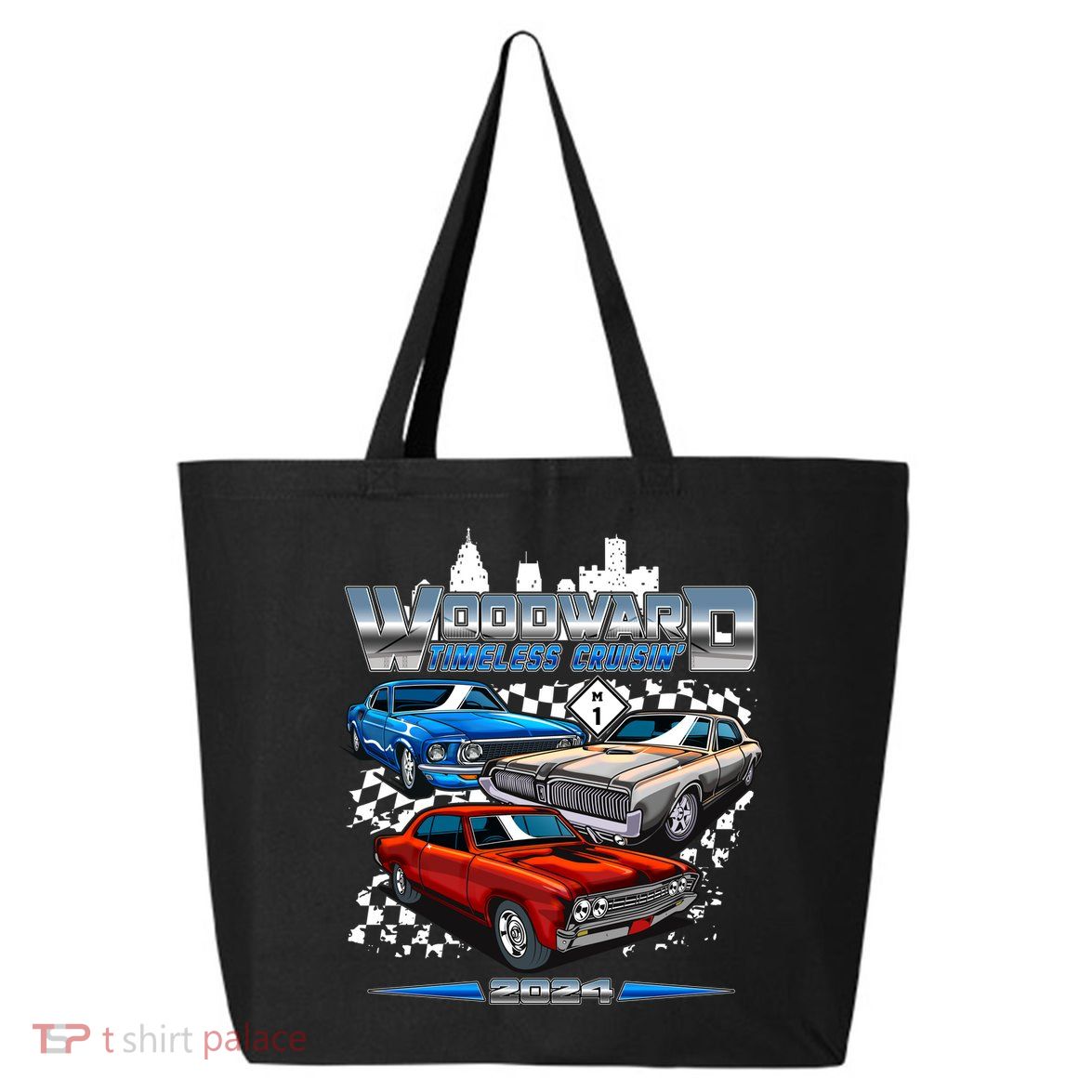 Woodward Timeless Cruisin 2024 Muscle Cars 25L Jumbo Tote