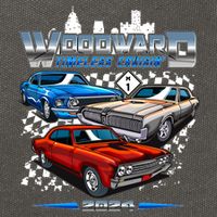 Woodward Timeless Cruisin 2024 Muscle Cars Cotton Canvas Backpack