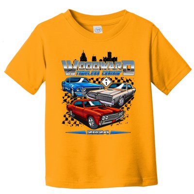 Woodward Timeless Cruisin 2024 Muscle Cars Toddler T-Shirt