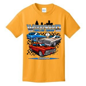 Woodward Timeless Cruisin 2024 Muscle Cars Kids T-Shirt