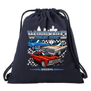 Woodward Timeless Cruisin 2024 Muscle Cars Drawstring Bag