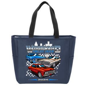 Woodward Timeless Cruisin 2024 Muscle Cars Zip Tote Bag