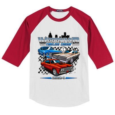 Woodward Timeless Cruisin 2024 Muscle Cars Kids Colorblock Raglan Jersey