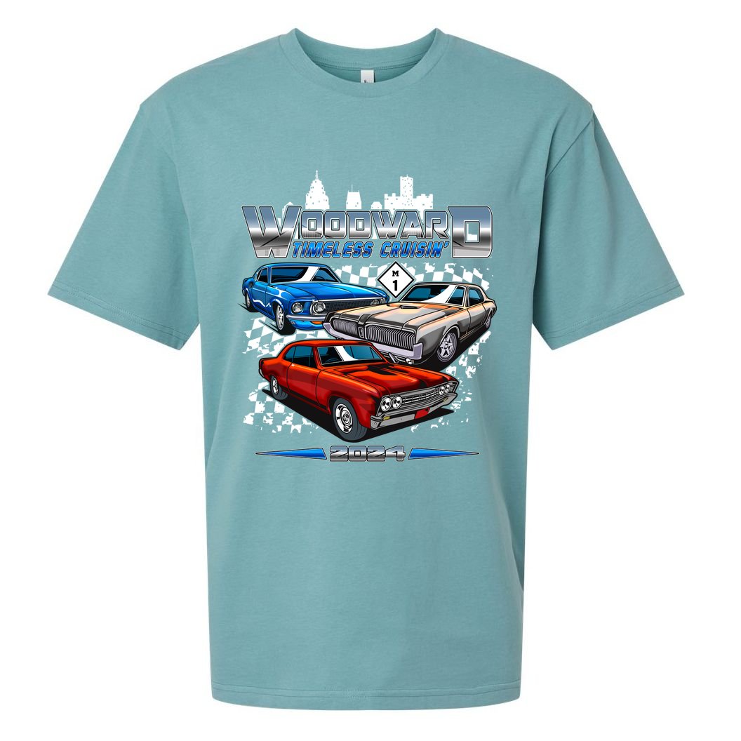 Woodward Timeless Cruisin 2024 Muscle Cars Sueded Cloud Jersey T-Shirt