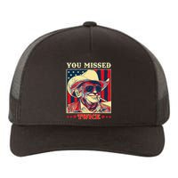 Western Trump Cow You Missed Twice Yupoong Adult 5-Panel Trucker Hat