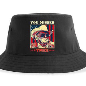 Western Trump Cow You Missed Twice Sustainable Bucket Hat