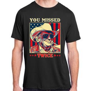 Western Trump Cow You Missed Twice Adult ChromaSoft Performance T-Shirt