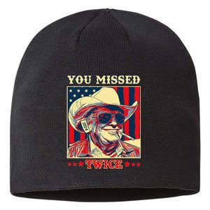 Western Trump Cow You Missed Twice Sustainable Beanie