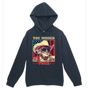 Western Trump Cow You Missed Twice Urban Pullover Hoodie