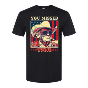 Western Trump Cow You Missed Twice Softstyle CVC T-Shirt