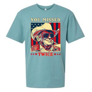 Western Trump Cow You Missed Twice Sueded Cloud Jersey T-Shirt