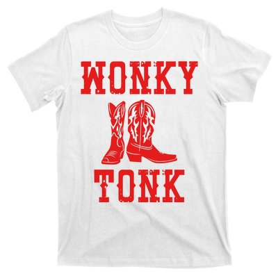 Wonky Tonk Cowboy Boots T-Shirt