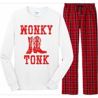 Wonky Tonk Cowboy Boots Long Sleeve Pajama Set