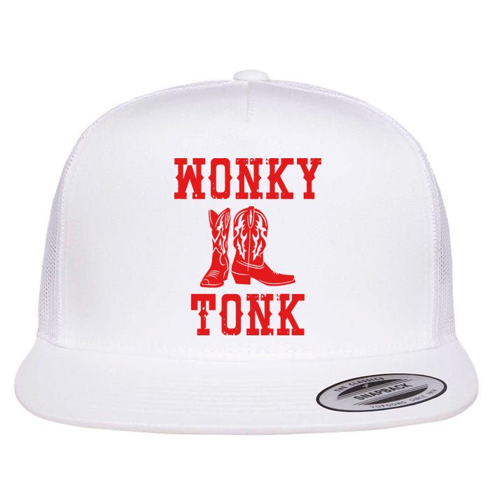 Wonky Tonk Cowboy Boots Flatbill Hat