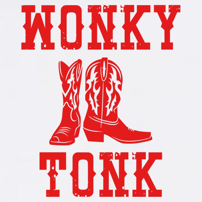 Wonky Tonk Cowboy Boots Flatbill Hat