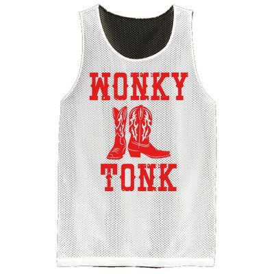 Wonky Tonk Cowboy Boots Mesh Reversible Basketball Jersey Tank