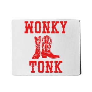 Wonky Tonk Cowboy Boots Mousepad