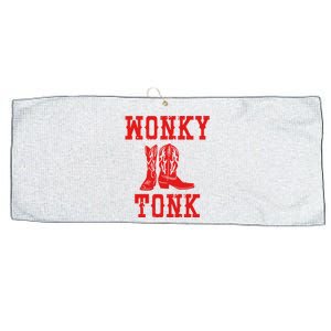 Wonky Tonk Cowboy Boots Large Microfiber Waffle Golf Towel