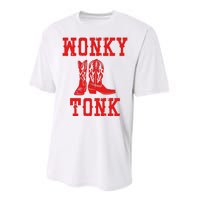 Wonky Tonk Cowboy Boots Performance Sprint T-Shirt