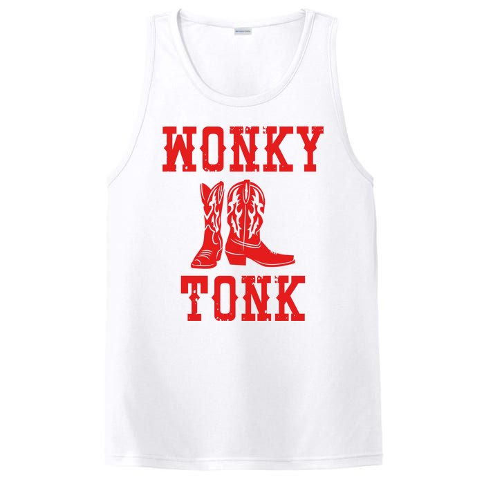 Wonky Tonk Cowboy Boots PosiCharge Competitor Tank