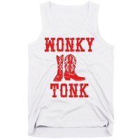 Wonky Tonk Cowboy Boots Tank Top