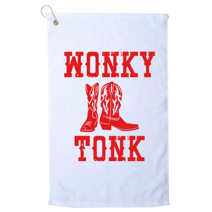 Wonky Tonk Cowboy Boots Platinum Collection Golf Towel