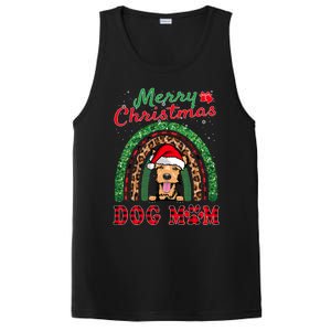 Welsh Terrier Christmas Santa Hat Dog Mom Boho Rainbow Xmas Great Gift PosiCharge Competitor Tank