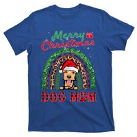 Welsh Terrier Christmas Santa Hat Dog Mom Boho Rainbow Xmas Great Gift T-Shirt