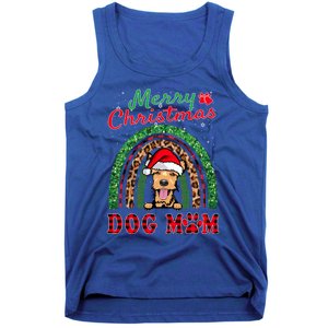 Welsh Terrier Christmas Santa Hat Dog Mom Boho Rainbow Xmas Great Gift Tank Top