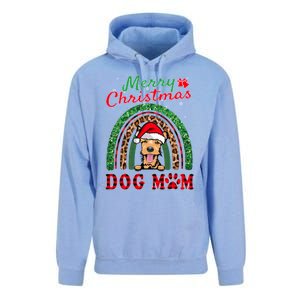 Welsh Terrier Christmas Santa Hat Dog Mom Boho Rainbow Xmas Great Gift Unisex Surf Hoodie