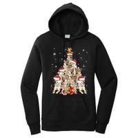 Wolfs Tree Christmas Sweater Xmas Pet Animal Wolf Lover Gift Long Sleeve Women's Pullover Hoodie