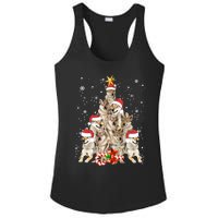 Wolfs Tree Christmas Sweater Xmas Pet Animal Wolf Lover Gift Long Sleeve Ladies PosiCharge Competitor Racerback Tank