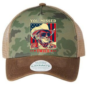 Western Trump Cow You Missed Twice Legacy Tie Dye Trucker Hat