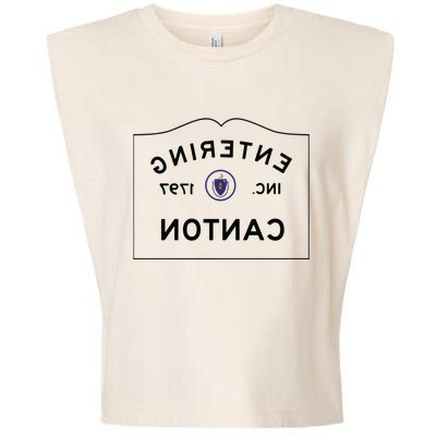 Welcome To Canton Mirrored Garment-Dyed Women's Muscle Tee