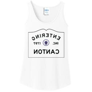 Welcome To Canton Mirrored Ladies Essential Tank