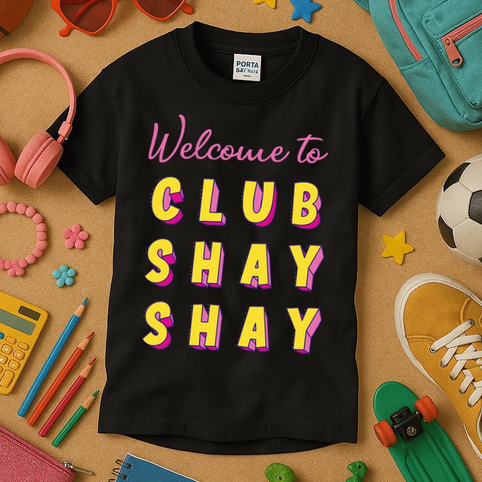 Welcome To Club S.H.A.Y Shannon Kids T-Shirt