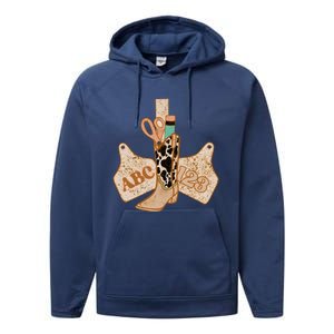 Western Teacher Cowboy Cowgirl Performance Fleece Hoodie