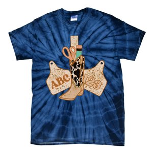 Western Teacher Cowboy Cowgirl Tie-Dye T-Shirt