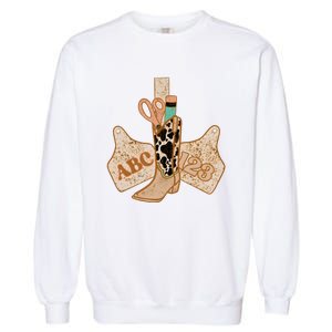 Western Teacher Cowboy Cowgirl Garment-Dyed Sweatshirt