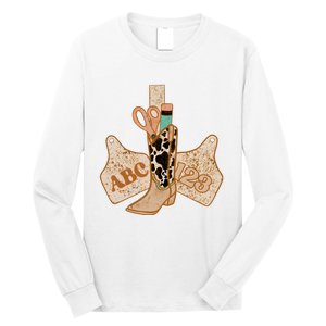 Western Teacher Cowboy Cowgirl Long Sleeve Shirt