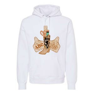 Western Teacher Cowboy Cowgirl Premium Hoodie