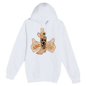 Western Teacher Cowboy Cowgirl Premium Pullover Hoodie