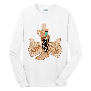 Western Teacher Cowboy Cowgirl Tall Long Sleeve T-Shirt