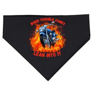 When Trouble Comes Lean Into It! USA-Made Doggie Bandana