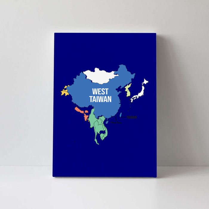 West Taiwan China Map Define China West Taiwan Funny China Funny Gift Canvas