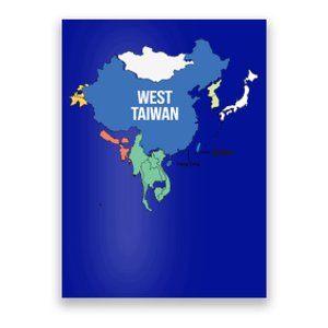 West Taiwan China Map Define China West Taiwan Funny China Funny Gift Poster