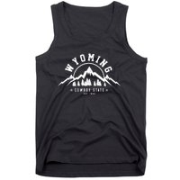 Wyoming The Cowboy State Est 1890 Vintage Mountains Gift Tank Top